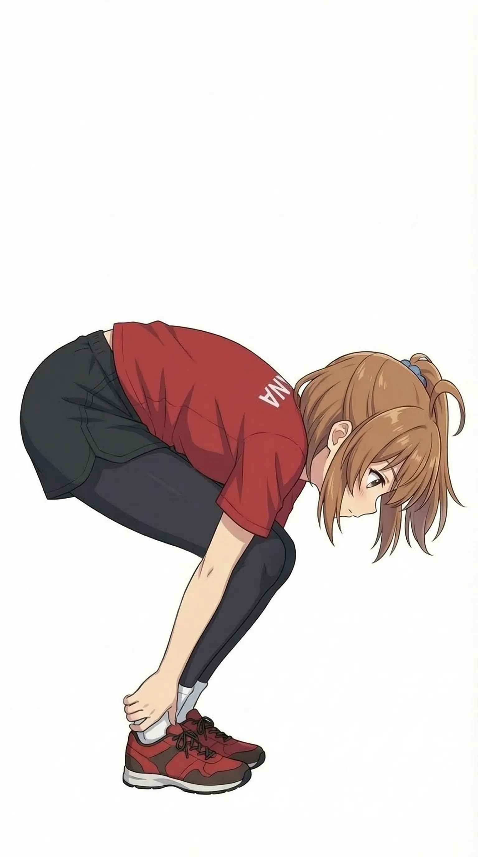 床で行う場合の膝を伸ばした状態