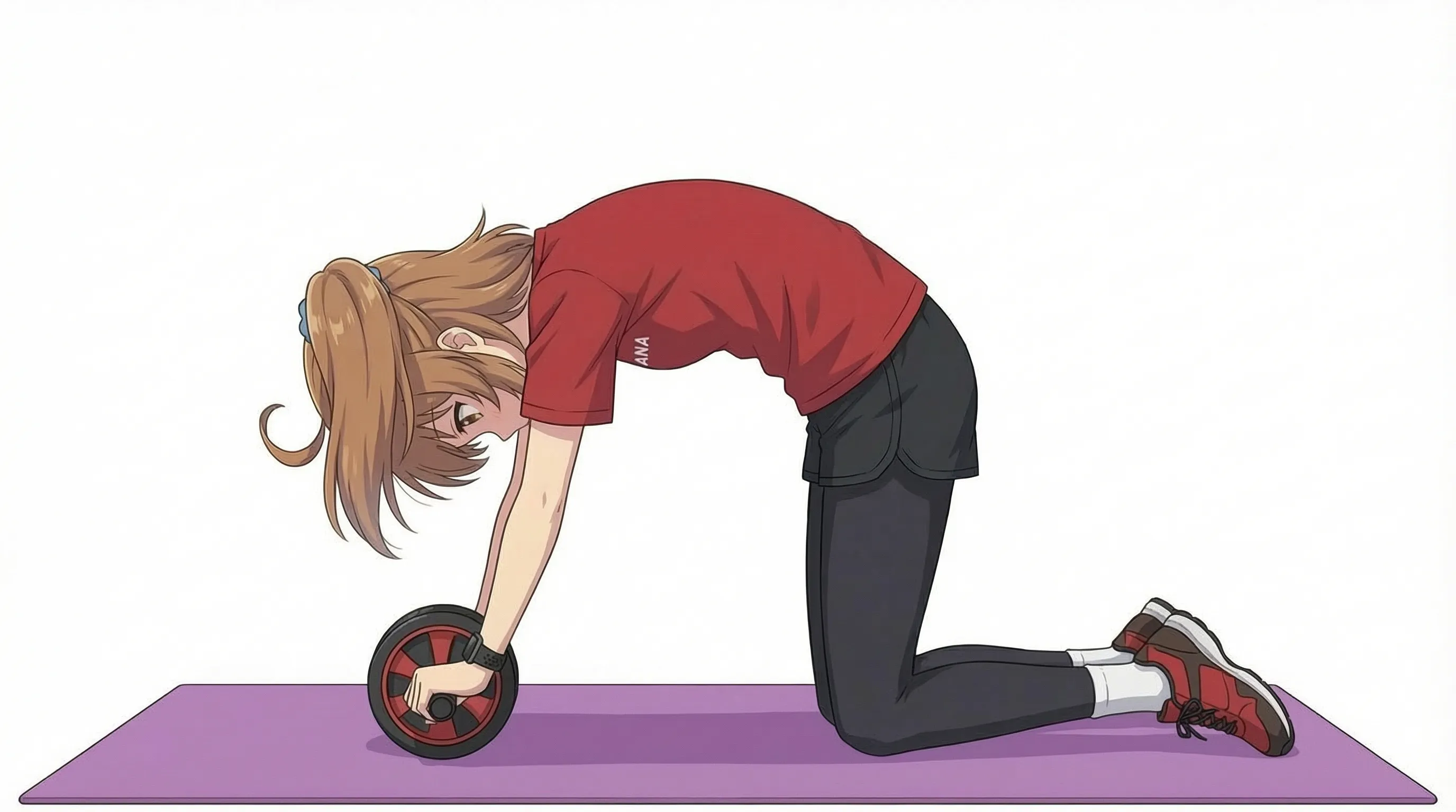 腹筋ローラーの動作