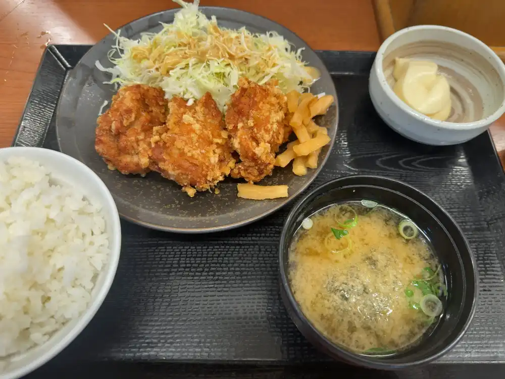 からやま新橋店のからあげ定食