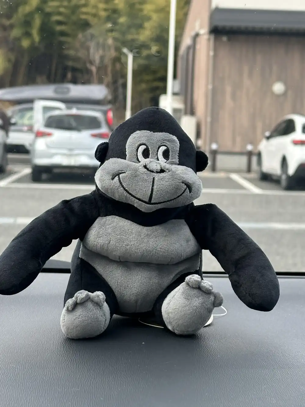 ゴリラぬいぐるみ（駐車場）