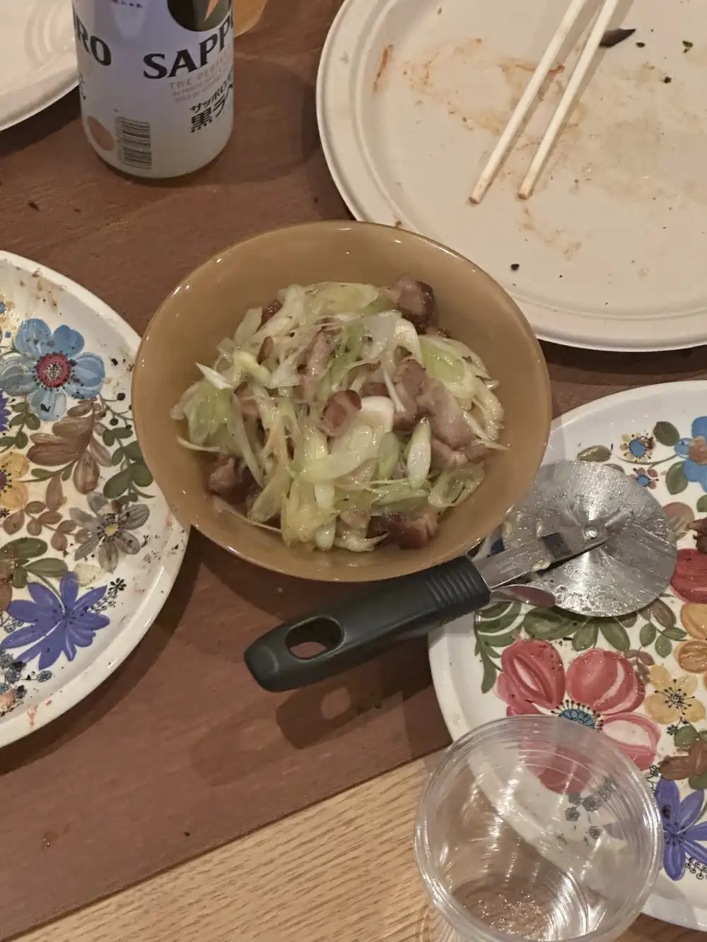 キャベツと肉の炒め物