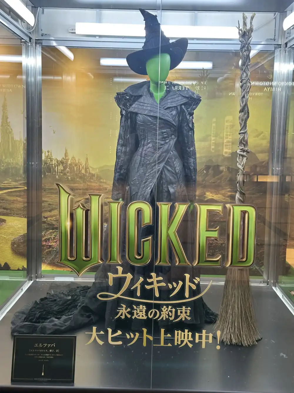 ウィキッド展示 エルファバの衣装