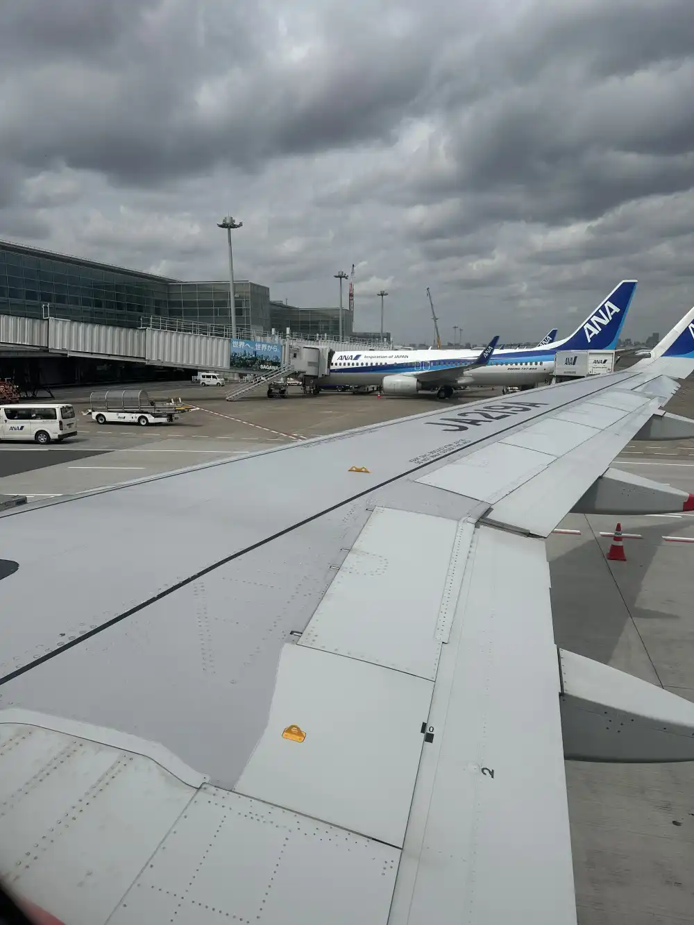 ANA機から見る羽田空港