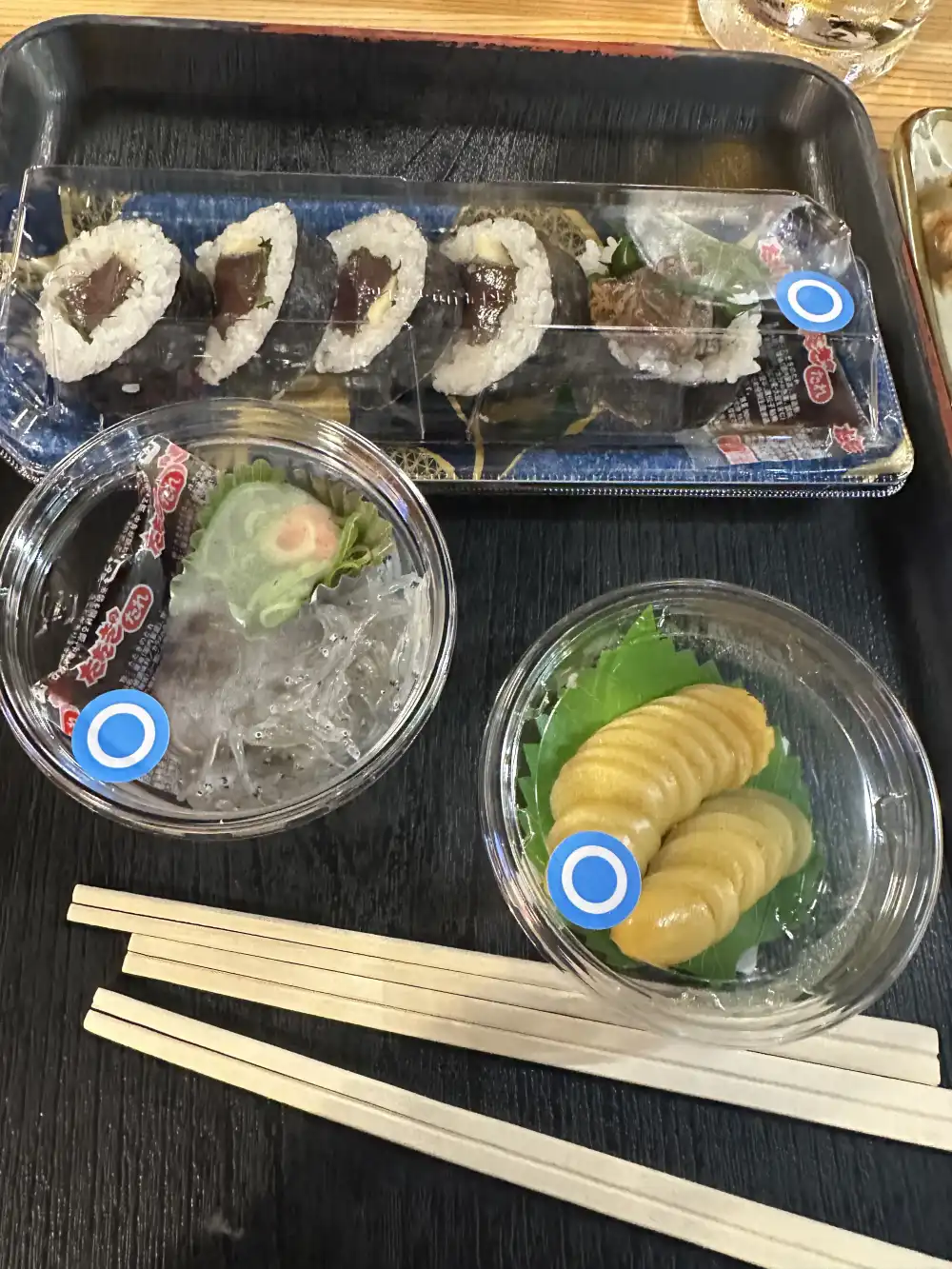 巻き寿司と刺身