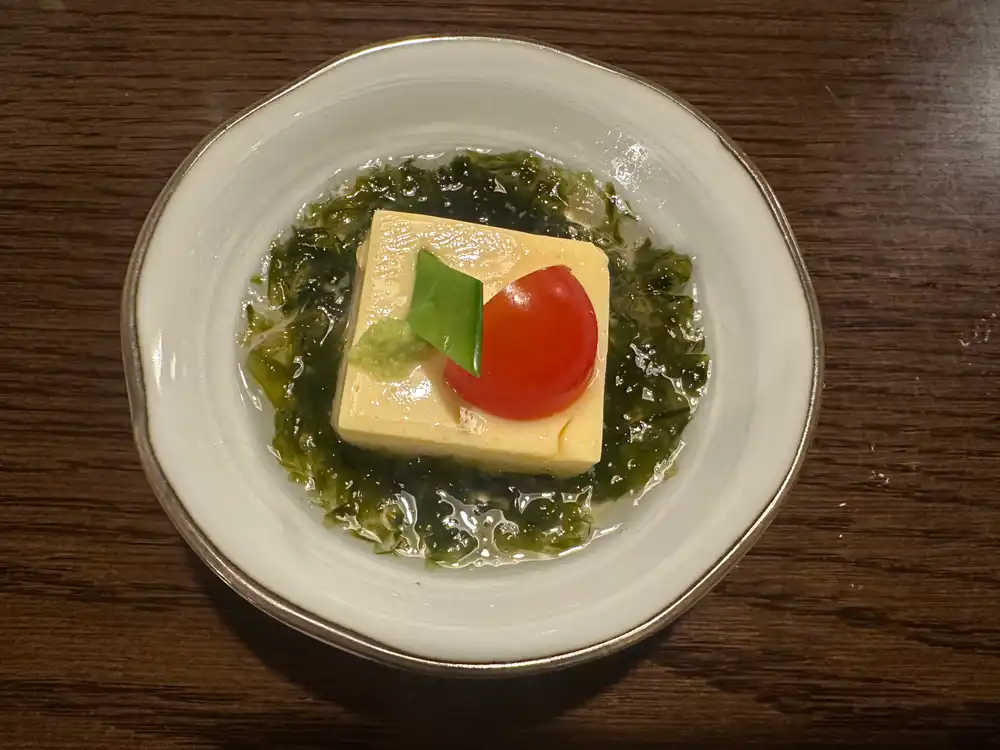 豆腐の海藻あんかけ