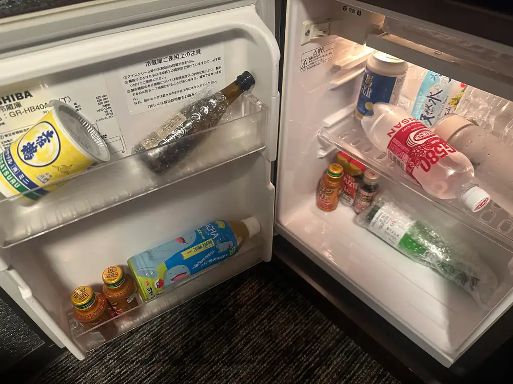 ホテルの冷蔵庫