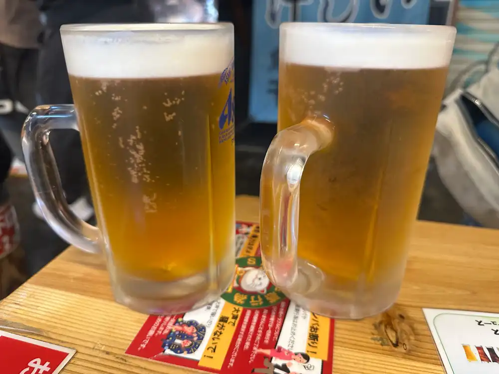 生ビール2杯