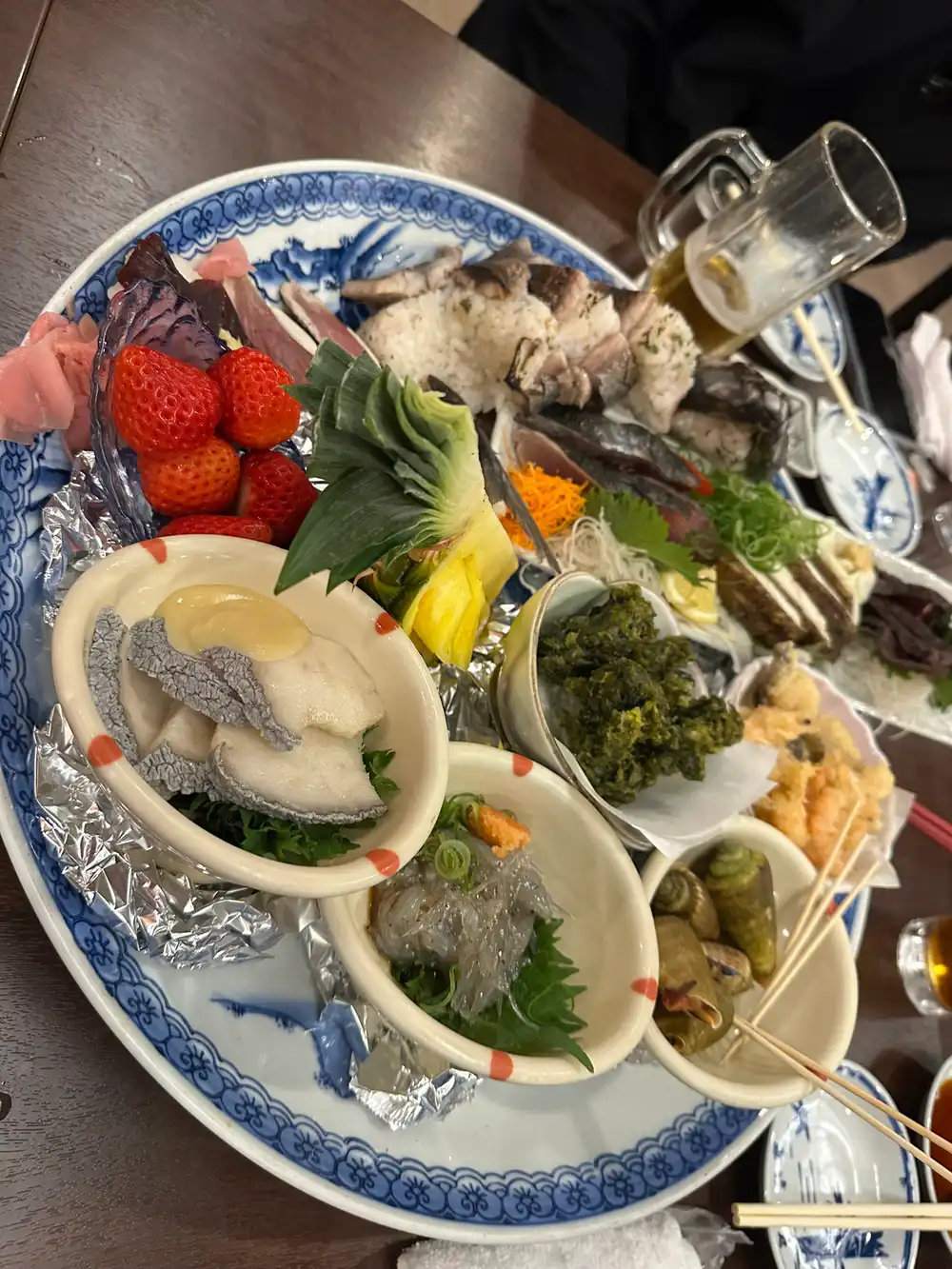 海鮮の大皿盛り