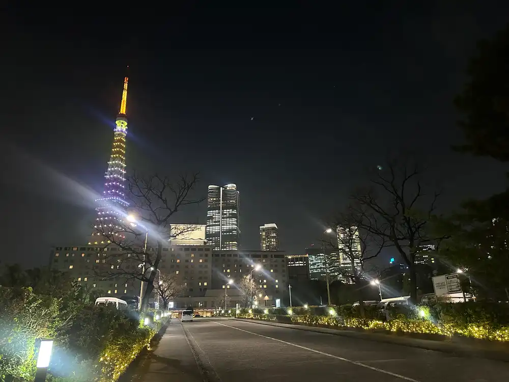 夜の東京タワー