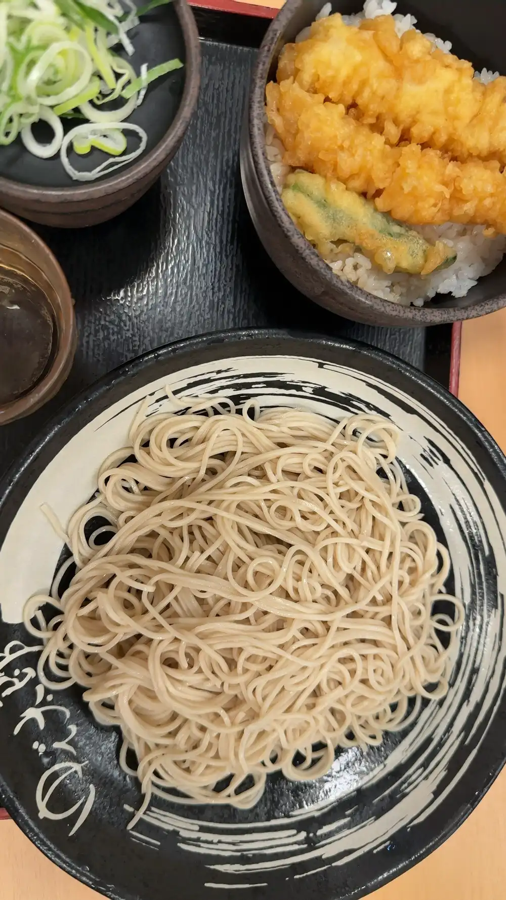 天丼ともり蕎麦のセット