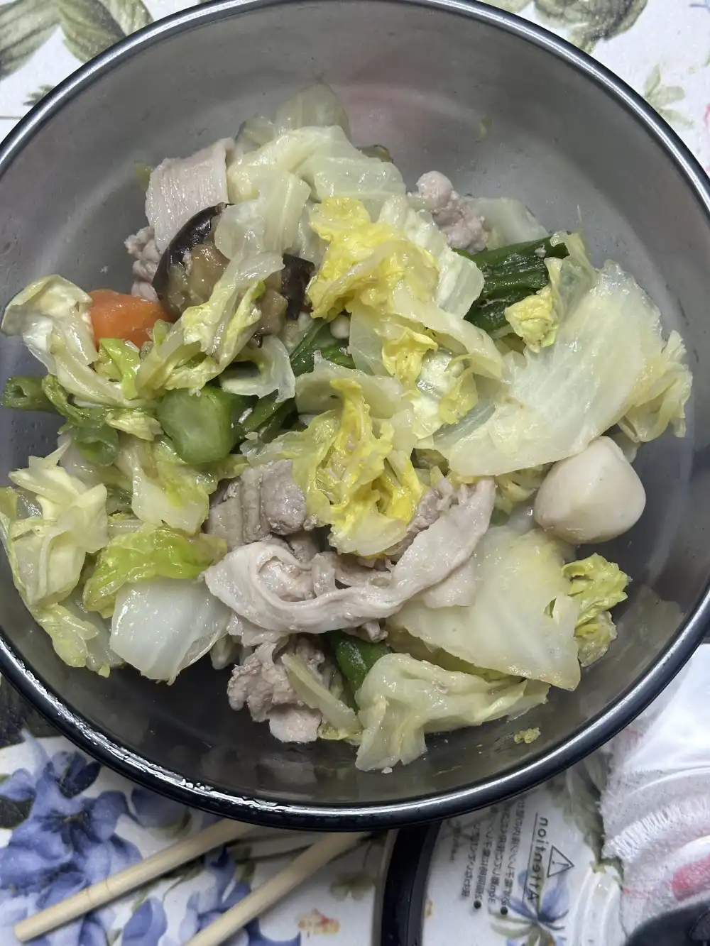 野菜を蒸したもの