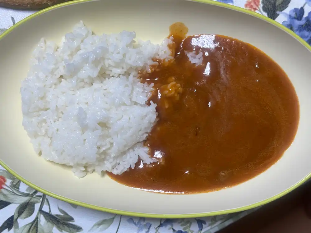 帰宅後に食べたカレー