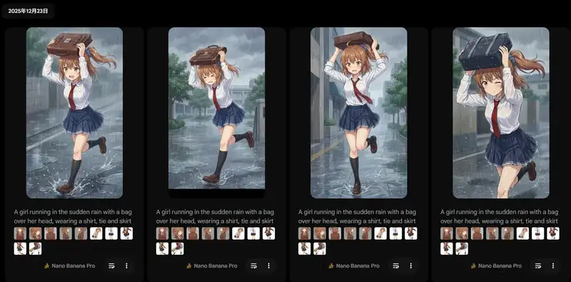 突然の雨