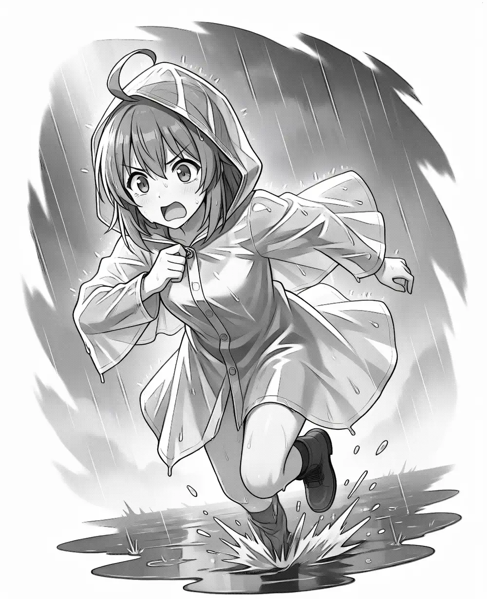 パッチ後の最終合成。ハーフトーンとラインアートが正常に乗っている