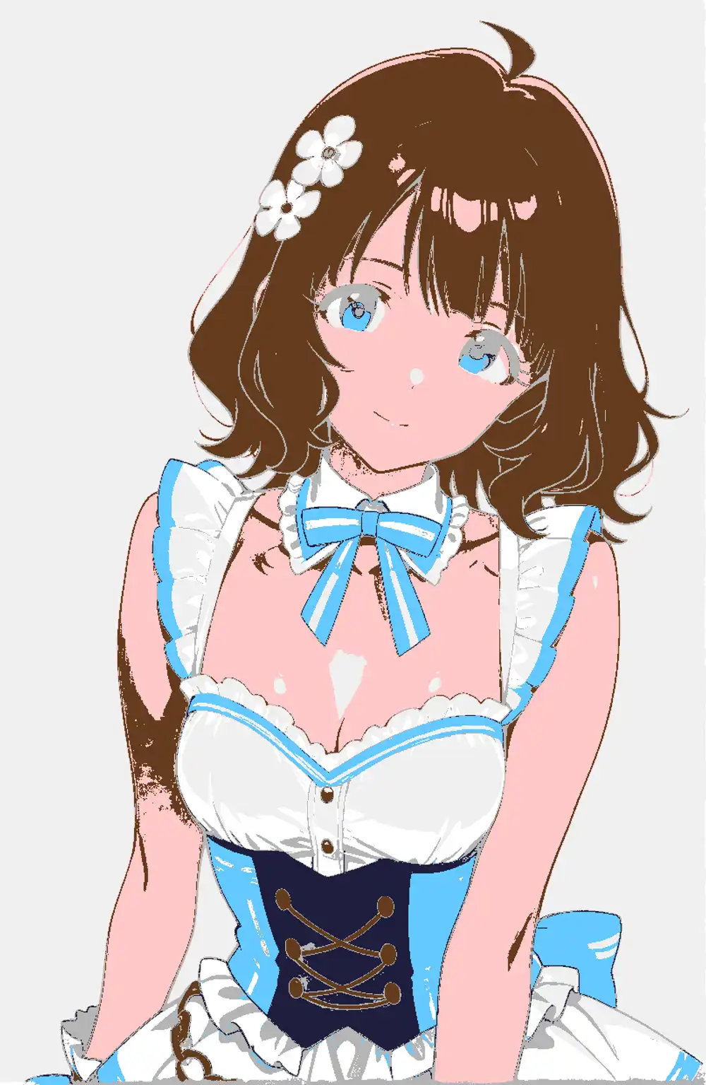 HSV しきい値で粗く分離した部位マスク