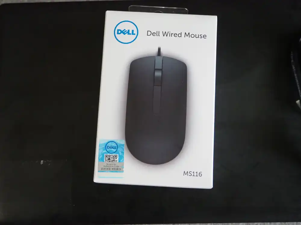 Dell Wired Mouse MS116 packaging
