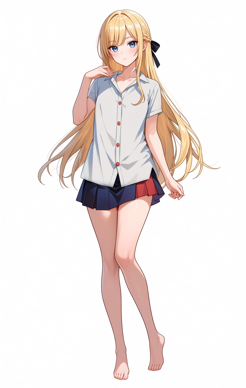 12枚目: no necktie, top button unbuttoned, body is partly turned
