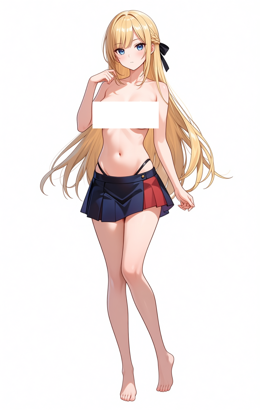 skirt-only final: clean silhouette but not the intended skirt design