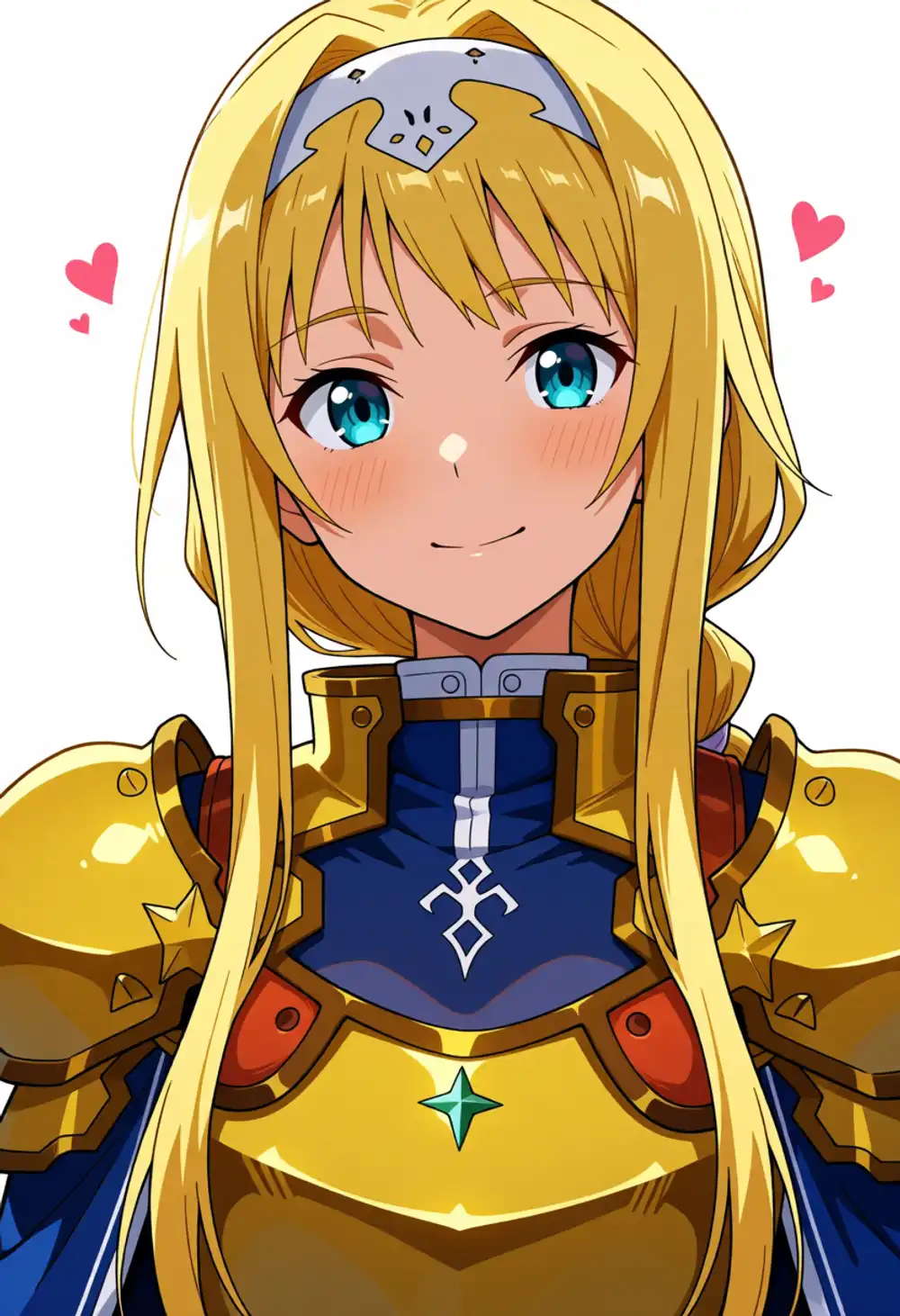 Alice ref 2. Armor + heart background, no intakes