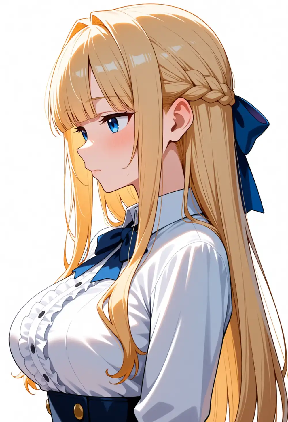 Condition F image 2. Same sidelocks, white frilly outfit