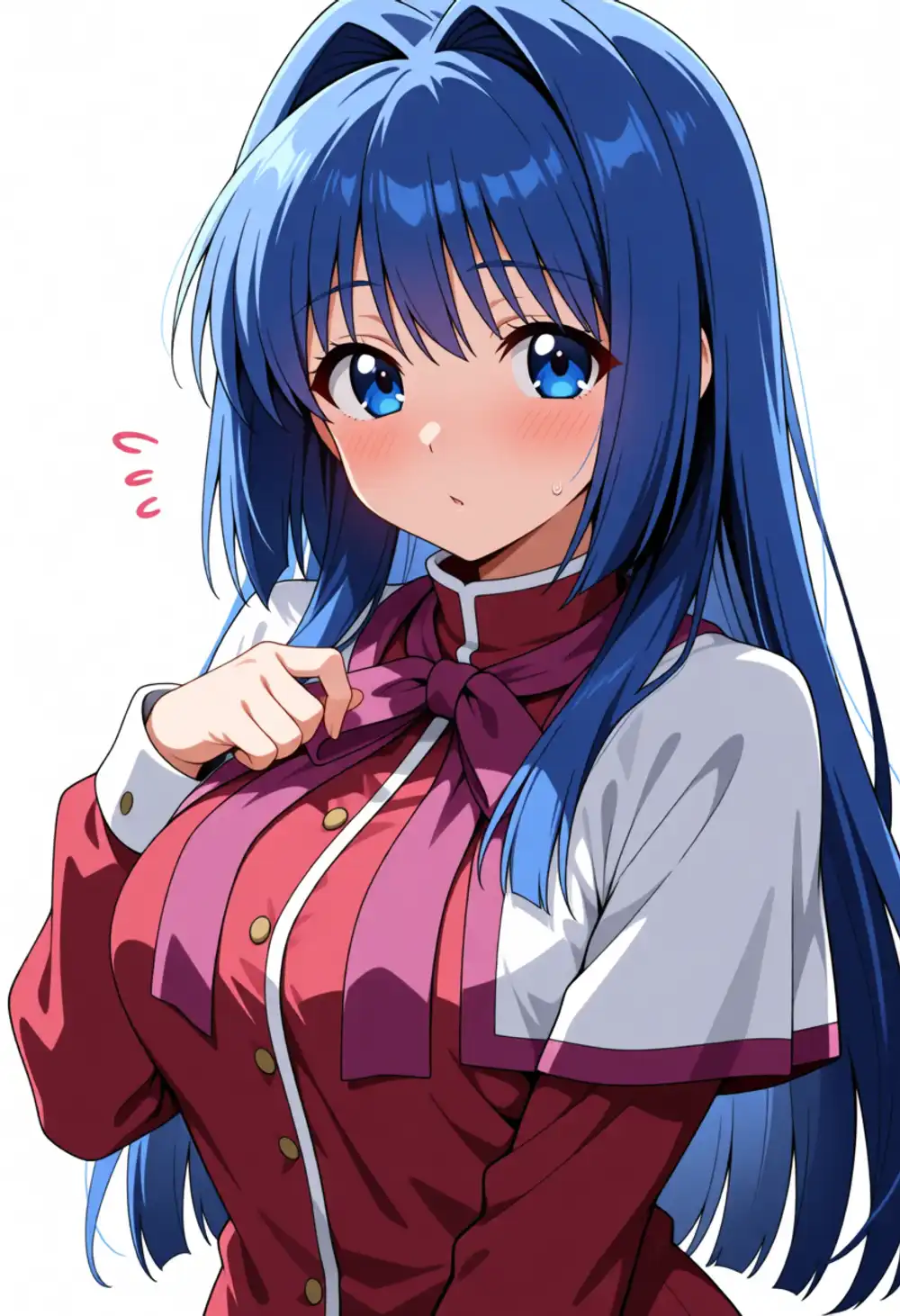 Nayuki test 3. Hand-to-chest pose, intakes still present
