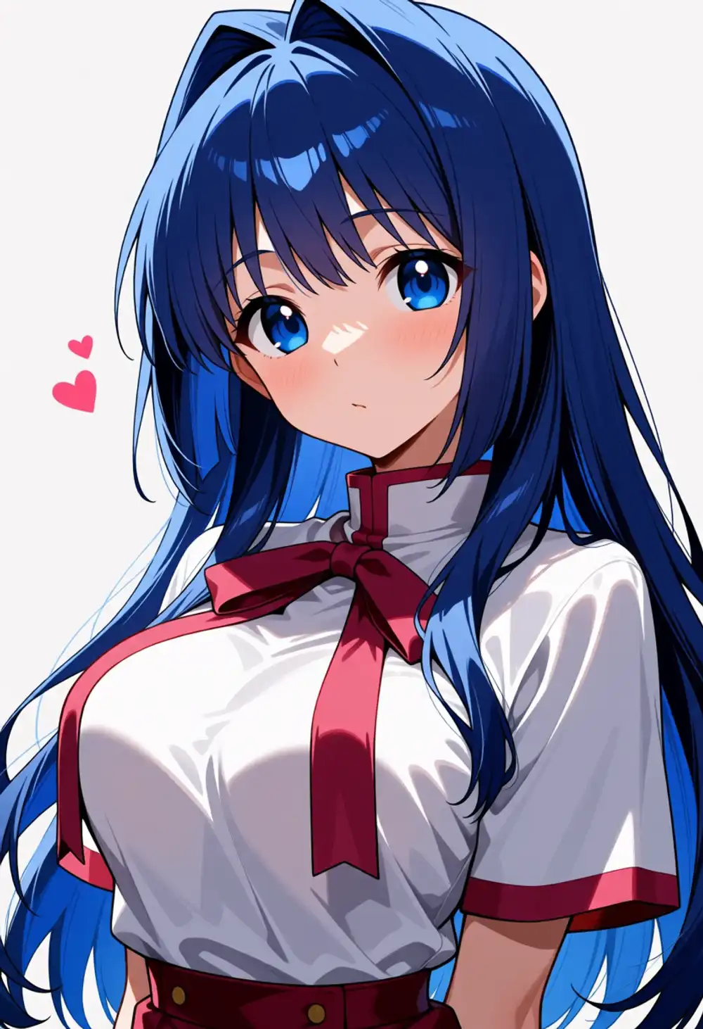 Nayuki test 4. Red ribbon tie uniform, intakes present
