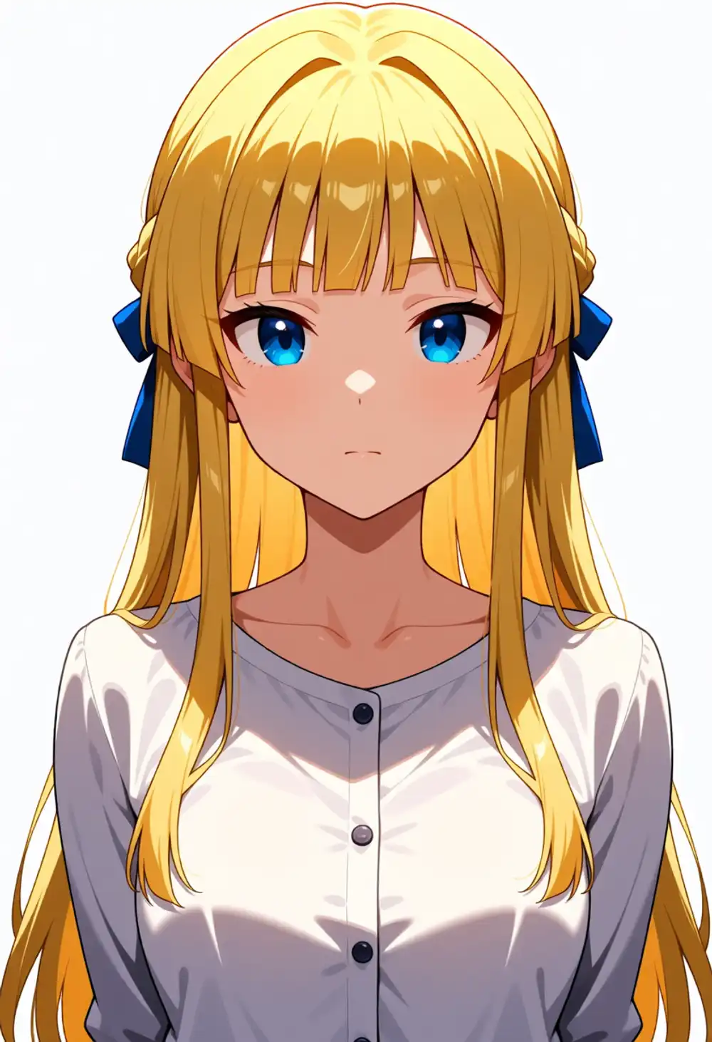 AH-調整4。同様、ボタン付き白シャツ、触覚短め