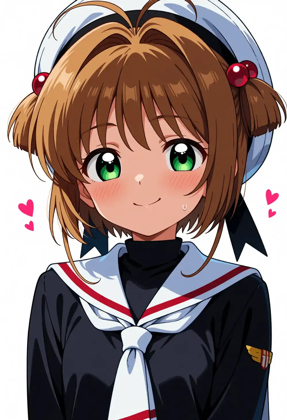 桜テスト3。笑顔、CCS制服、3/4寄り