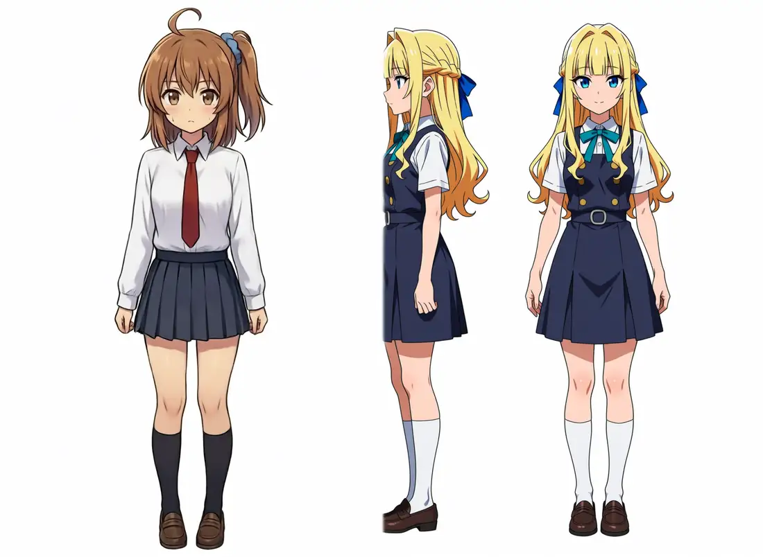 inpaint領域が広すぎてケイが2体出てしまった失敗例