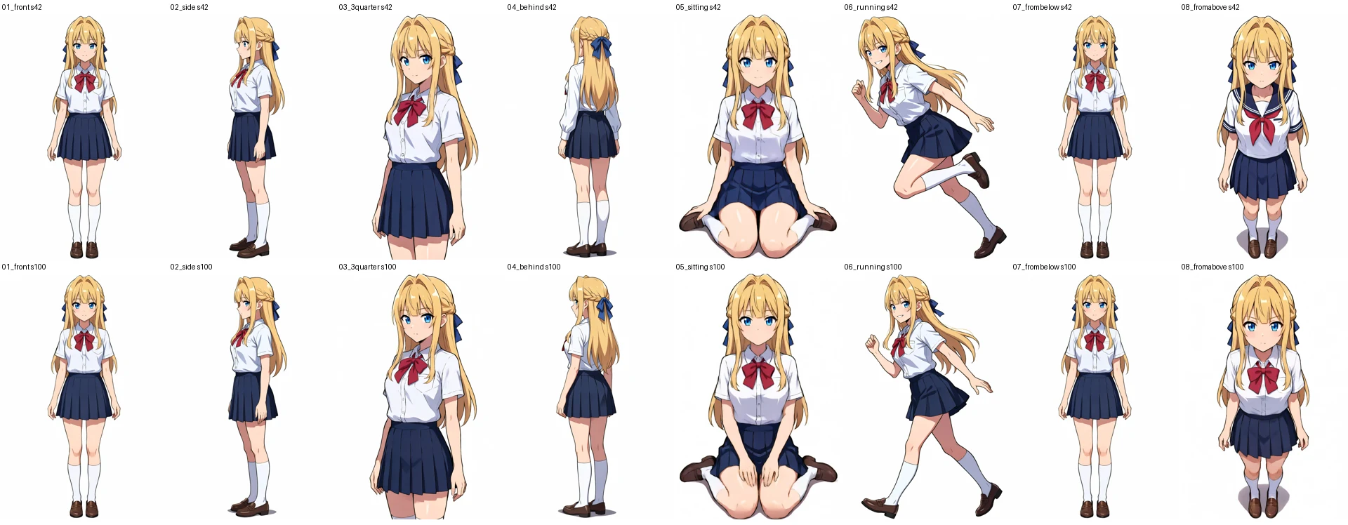 v4 ep150 ポーズ検証グリッド（front/side/3-4/behind）