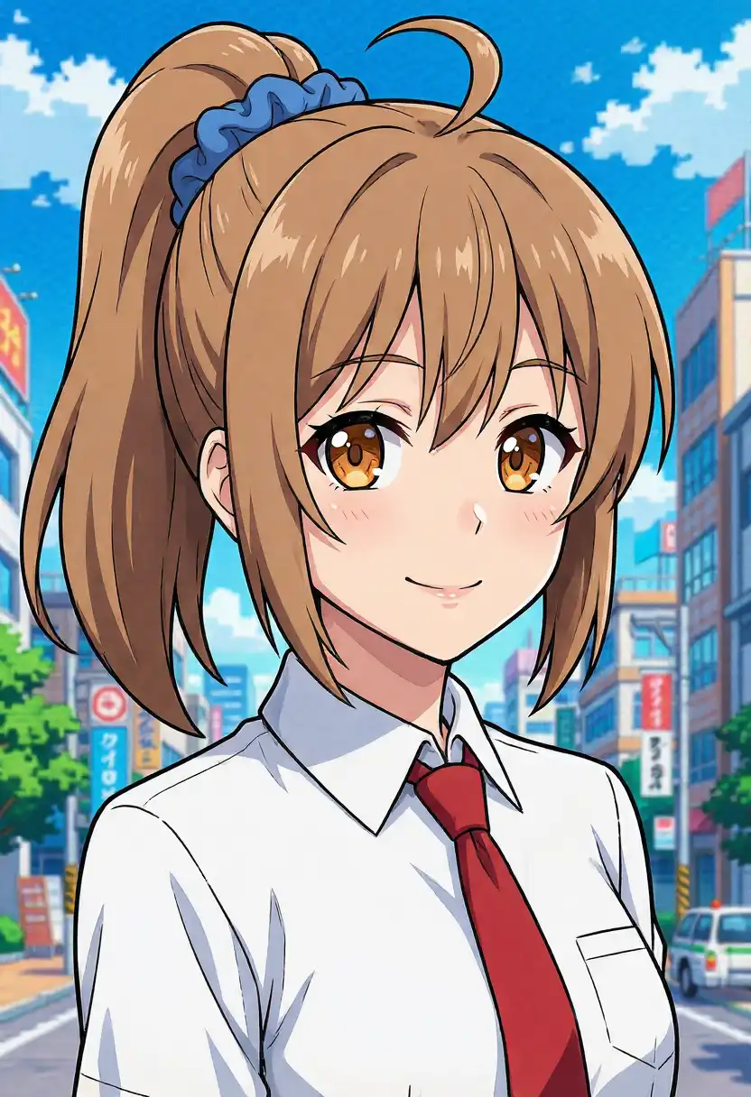 品質語を足したアニメ。水彩っぽさが消えてセル塗り寄りになる