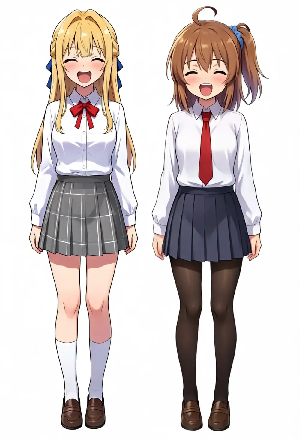 条件Cの表情編集出力。2人とも閉じ目で口を開けた笑顔になり、それ以外は元画像と同じ