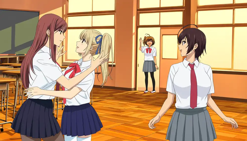 base Anima. The scene layout comes out, but the four girls don't look like the trained characters