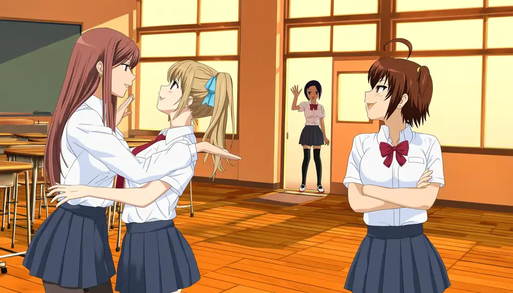 base Anima on P1O0. With the same Qwen and T5, the black tights are correctly on the girl waving at the back