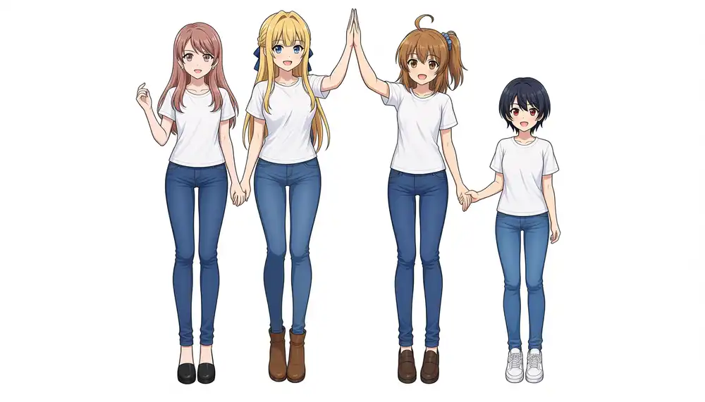Kurara and Keichan were specified, but the center pair Keichan and Kanachan high-five, and hand-holding spreads to both sides