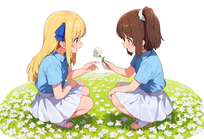 2人の花の受け渡し指定（2.9B、seed42）
