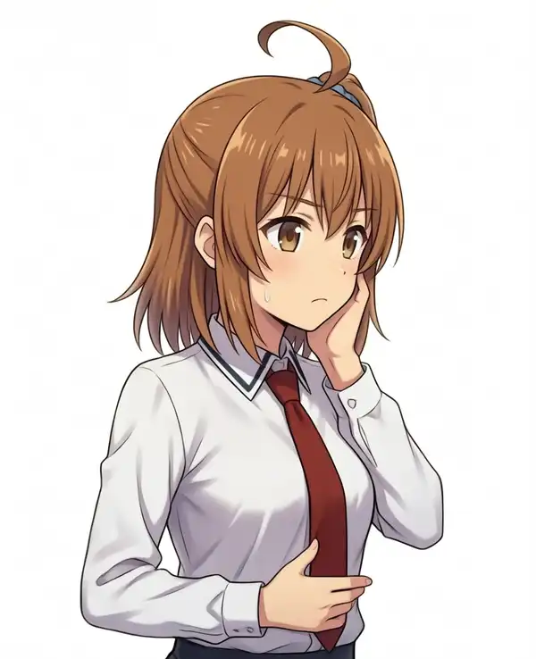 Fist with index finger specified for the cheek hand. The cheek hand did not change; the stomach hand curled with the index finger extended