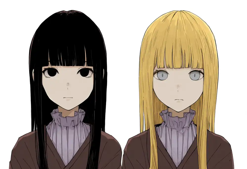 E0 プロンプトB seed 42(指示は左black・右blonde)