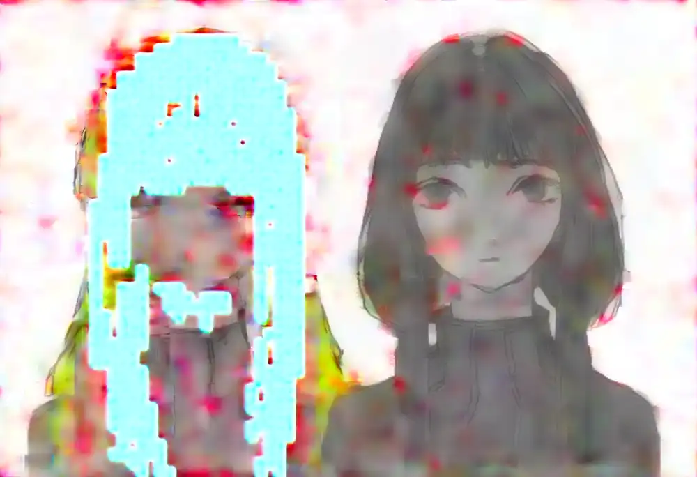 E7 E7-4。R−A 平均の方向をBlock 12〜15の左の髪の領域に係数2.0で足した結果(次元の除外はなし)
