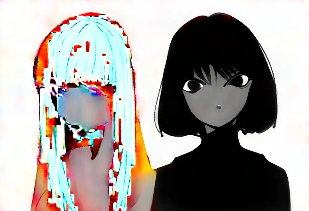 E7 E7-5。R−A トークン別の方向をBlock 12〜15の左の髪の領域に係数1.0で足した結果(次元の除外はなし)