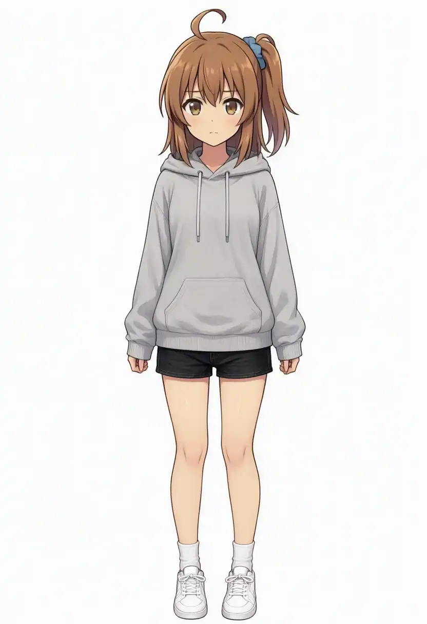 服だけをパーカーに変えたかなちゃん（seed42）