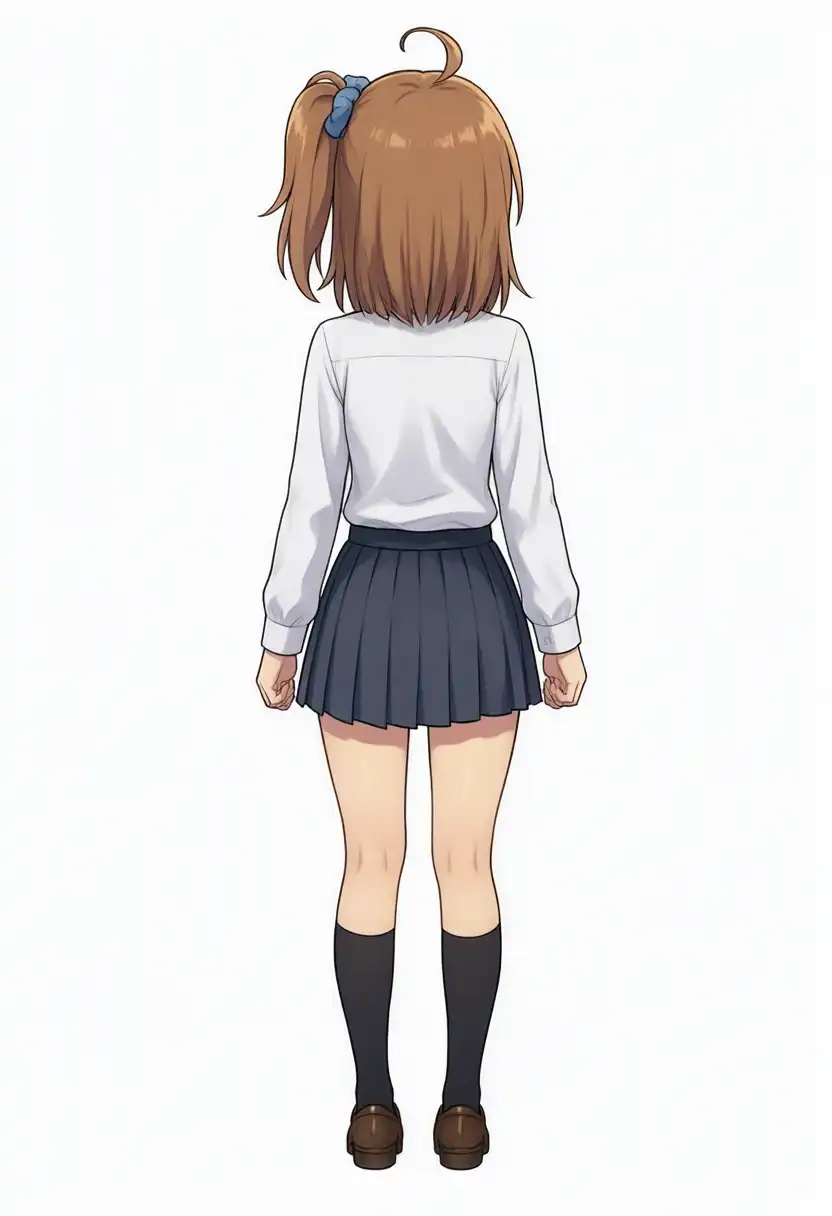 かなちゃんの立ち絵を入れた真後ろ（seed42）