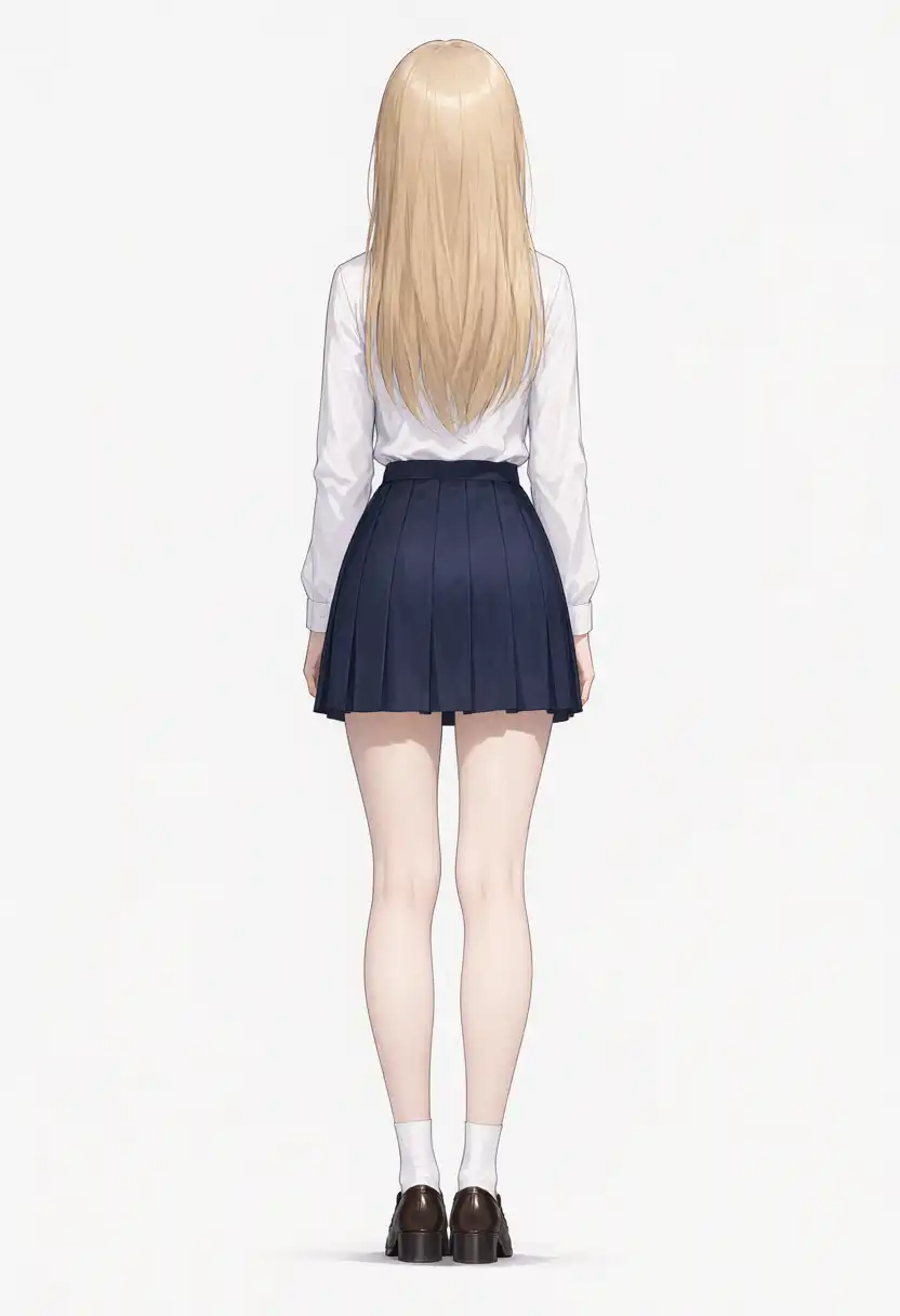 真後ろの指定（Qwen-Image 2.1、seed42）