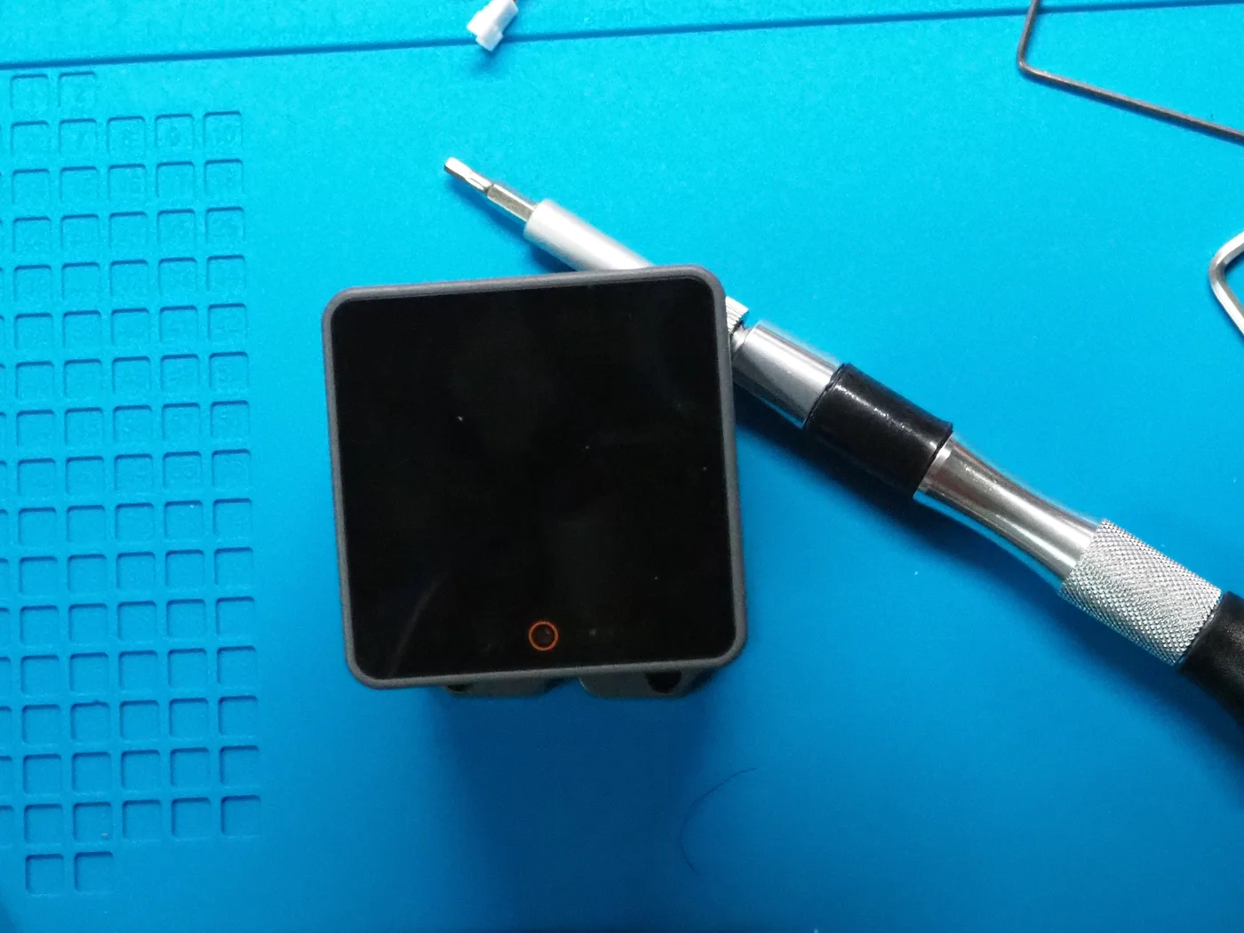 Front view of the assembled CoreS3 and StackChan Body