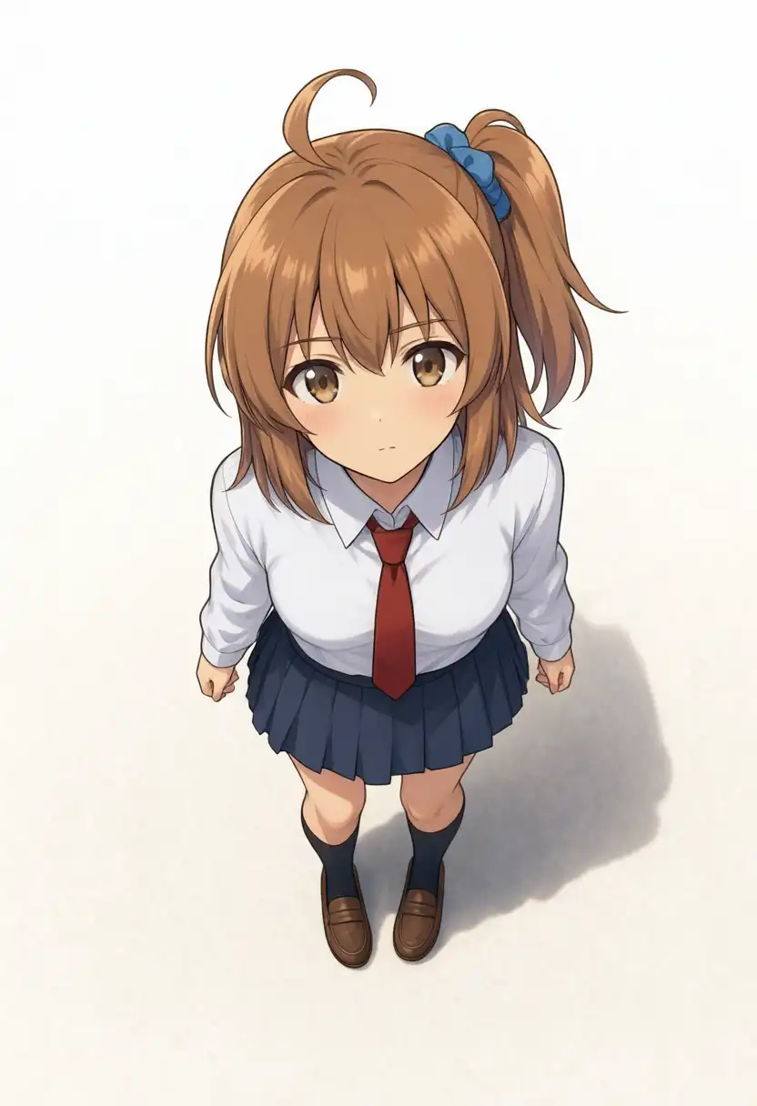 M1 Maxでかなちゃんの立ち絵を俯瞰へ編集した画像