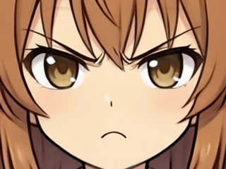 怒の目ぱちと口パク