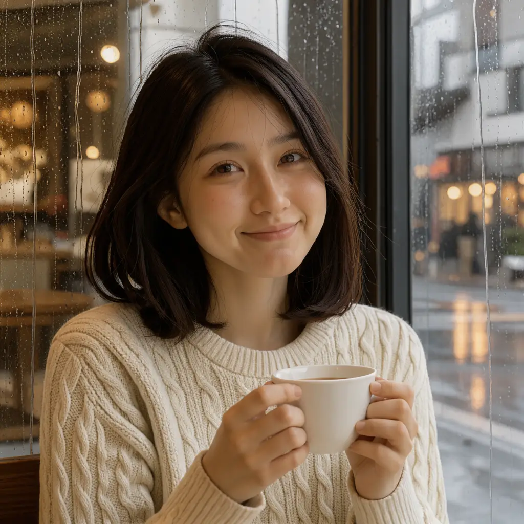 同じ人物と窓光の指定を公式拡張した人物写真、seed 1