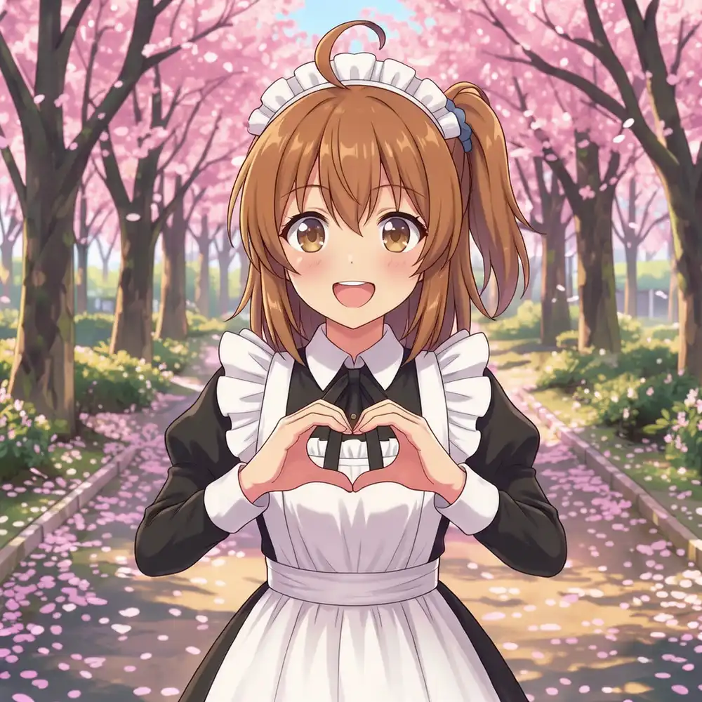 FLUX 3のメイド服画像編集
