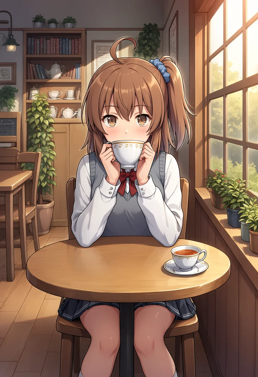 Aesthetic v1.1 Kana-chan in cafe, seed 42