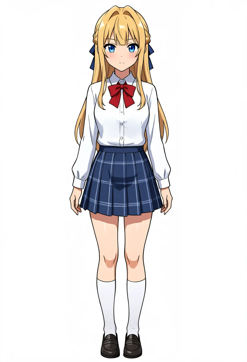 Base + Turbo LoRA Kei-chan with twintails, seed 100